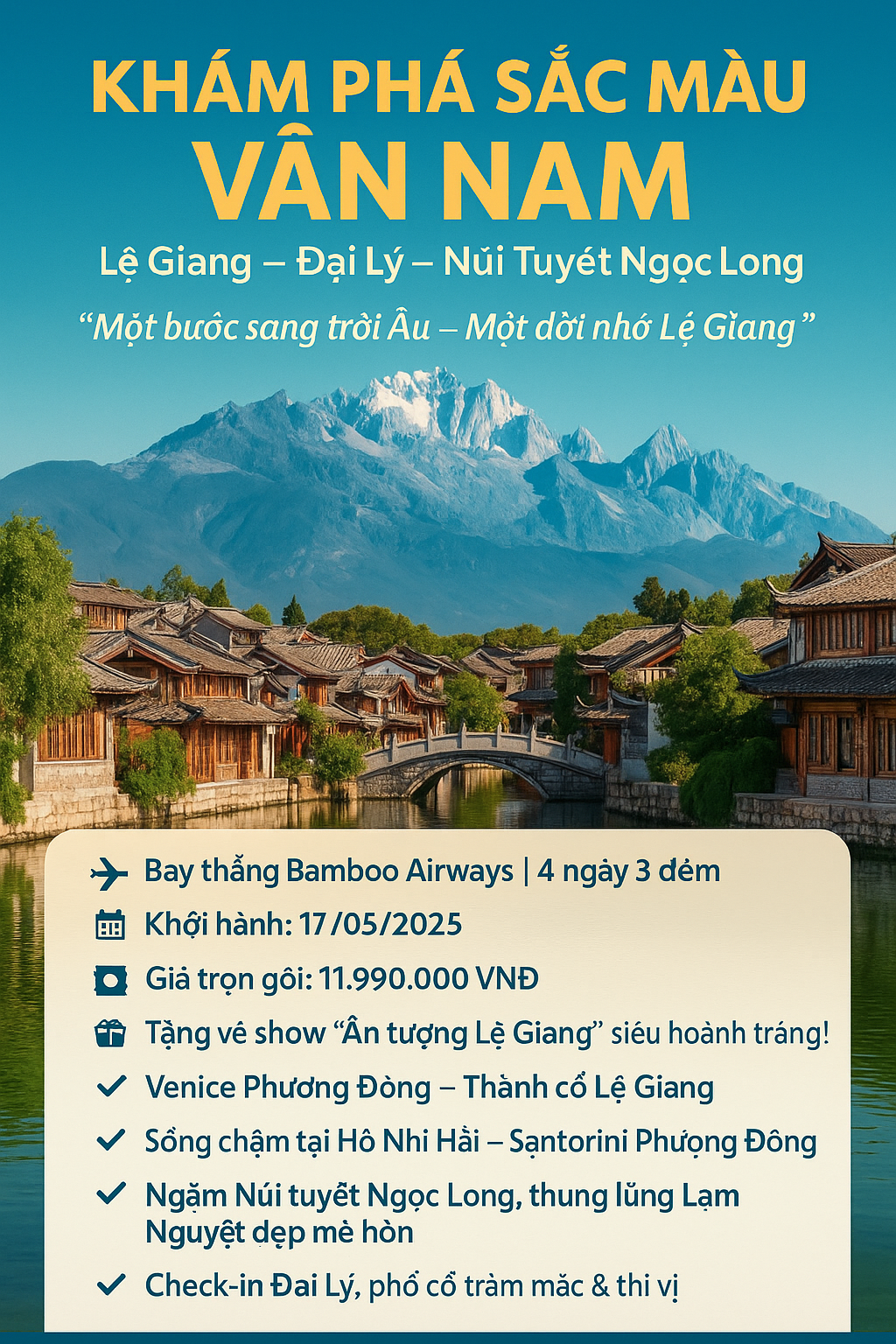 HÀ NỘI – ĐẠI LÝ – LỆ GIANG – HÀ NỘI